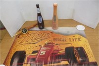 Miller Beer Tap, Poster & Collector Bottles