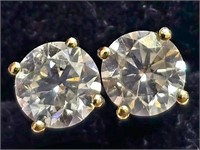 $2000 14K  0.64G Diamond (0.68Ct) Earrings