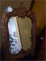 Antique Soroco Stand Up Mirror- 20 Inches Tall