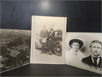 Enlarged Vintage Photos on Poster Board