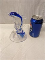 Dolphin Glass Figure 6 1/2" tall