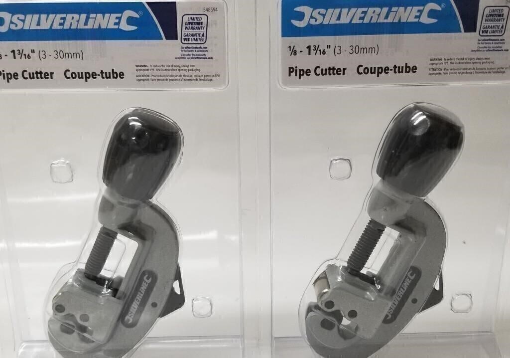 Pipe Cutter 1/8"-1 3/16" SILVERLINE Qty. 2