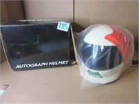 Autograph helmet.