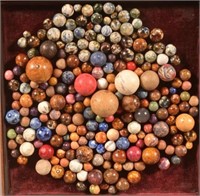 Lot of Antique Clay/Bennington Marbles.