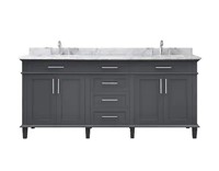 72 in. Double Sink Freestanding Vanity