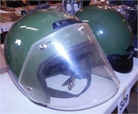 Two Fulmer AF25 motorcycle helmets w/ shields