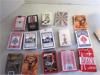 Box Lot of 15 Playing Card Decks Some Sealed