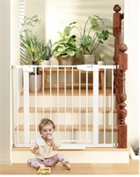 New Cumbor 29.7"-40.6" Baby Gate for Stairs, Easy