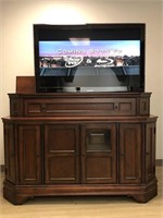 TV Lift Cabinet Furnlite With Samsung 52" TV