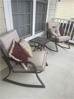 OUTDOOR CHAIRS AND TABLE