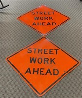 (2) Reflective Aluminum Street Signs