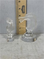 Lalique Glass figurines  - Jumping Koi Fish and