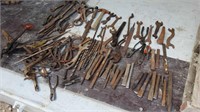 Chisels; Drill Bits; Antique Wrenches; Hand Drill