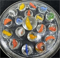 Peltier banana cat eye marbles with shooter