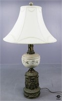 Cast Metal & Ceramic Lamp