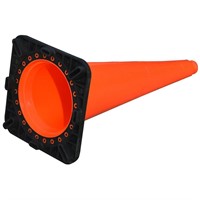 28 Orange Traffic Cone  13 Black Base