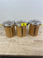 Wooden Kitchen Storage Jars