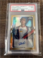 2021 Chrome Marino Sato Gold Auto /50 PSA 9