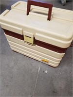 Miscellaneous archery equipment inside toolbox