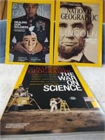 3 National Geographic Magazines - 2015