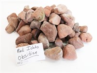 Red IDAHO OBSIDIAN Rock Specimens
