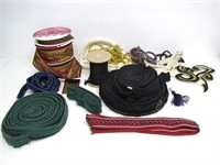 LENGTHS OF ASSORTED RIBBON & ROPE MATERIAL