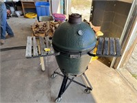 Big Green Egg Ceramic Grill, Fire Ring Crack, READ