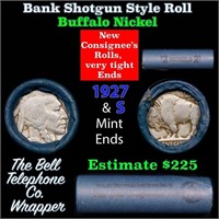 Buffalo Nickel Shotgun Roll in Old Bank Style 'Bel