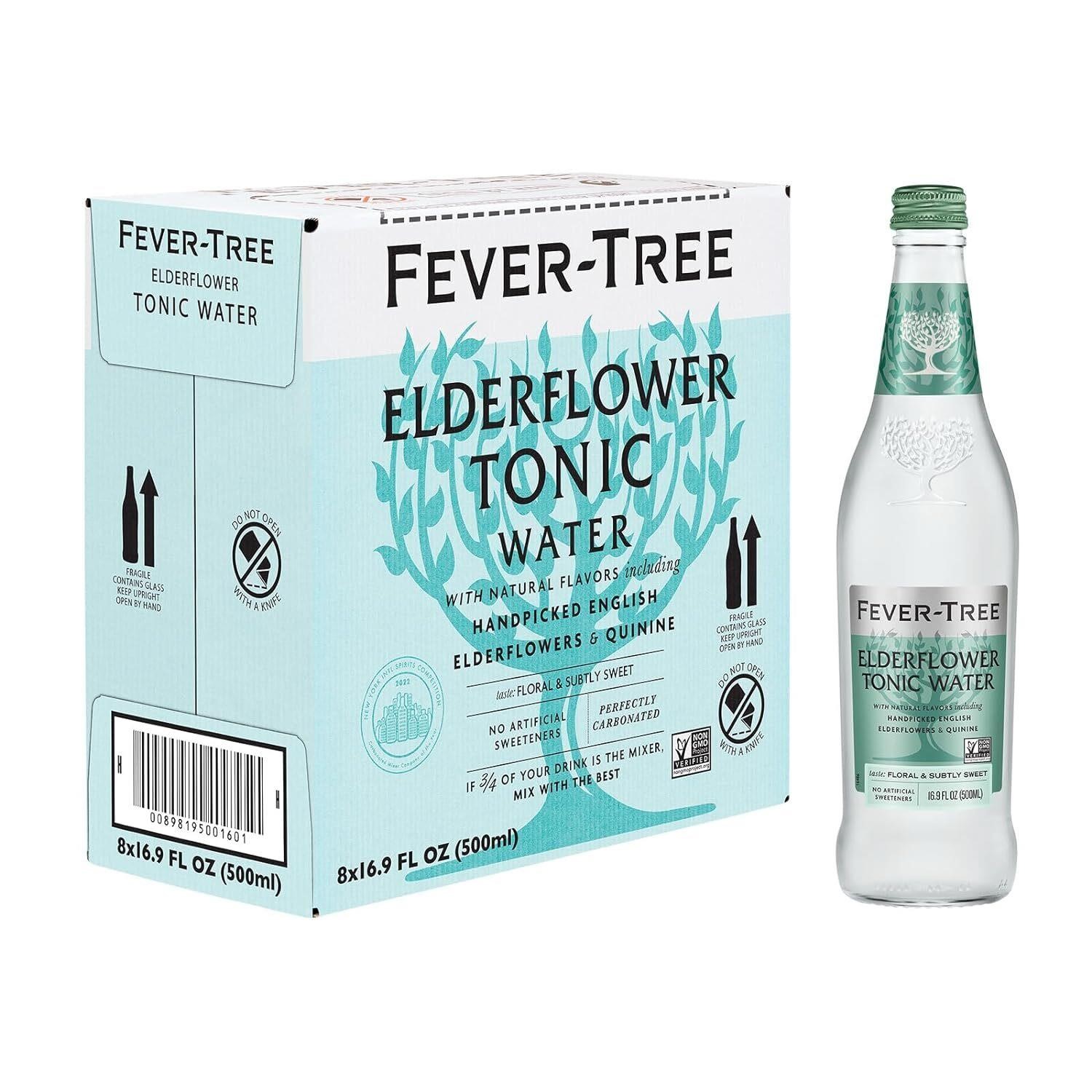 8 PACK Fever Tree Elderflower Tonic Water