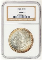 Coin 1900-O Morgan Silver Dollar-NGC-MS65