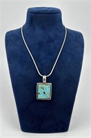 Sterling Silver Turquoise Necklace