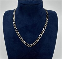 Sterling Silver Figaro Chain Necklace