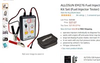 ALLOSUN EM276 Fuel Injector Tester & Adapter DIY