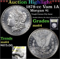 *Highlight* 1878-cc Vam 1A Morgan $1 Graded Choice