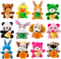 $18  12 Pcs Halloween Animal Plush Toys  3 Animals