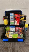 Ziploc tote with auto accessories and parts