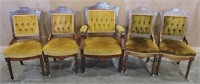 ANTIQUE VICTORIAN EASTLAKE DINING ARM CHAIR AND
