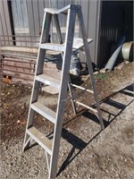 Aluminum ladder.