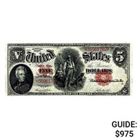 1907 $5 US Legal Tender Note