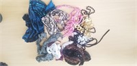 Assorted Thin Scarves & Chains