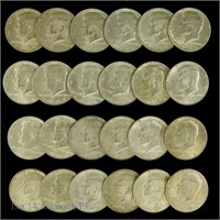 Silver Kennedy Half Dollars (24)