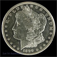 1890-S Silver Morgan Dollar (BU)