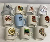 Lot of 12 coffee mugs - boy scouting