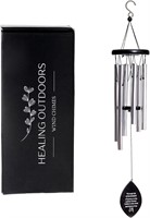 $5  Memorial Wind Chimes  Sympathy Gift Silver  29