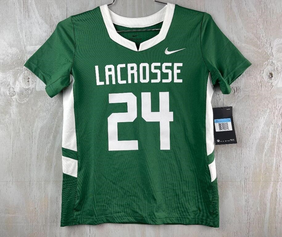 Girls Nike Dri-Fit Green Lacrosse Jersey