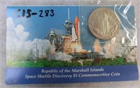 C15-283  1988 Marshall Islands space shuttle coin