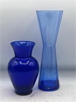 Cobalt blue bud vases