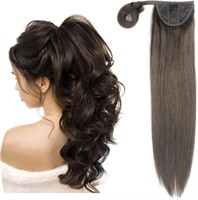 Hanna Remy Hair Ponytail  18inch  2 Umber