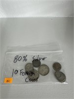 80% silver foreign coins