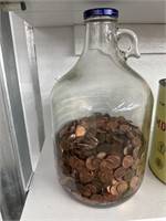 Jug of pennies